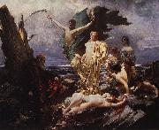 Franciszek zmurko The Past of Sinner - Seven Deadly Sins. oil painting artist